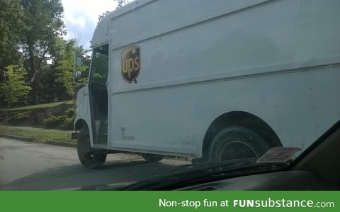 Behold, the rare albino UPS truck spotted in the wild