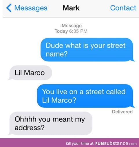 Street name