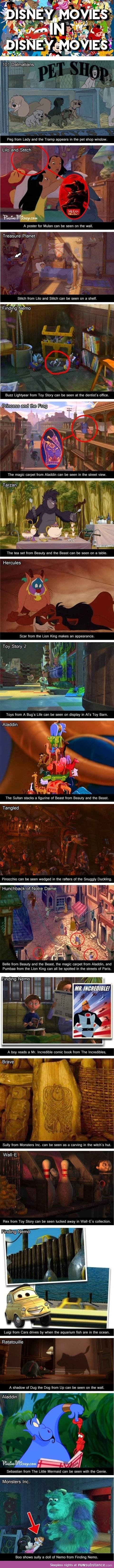 Disney movies inside other disney movies