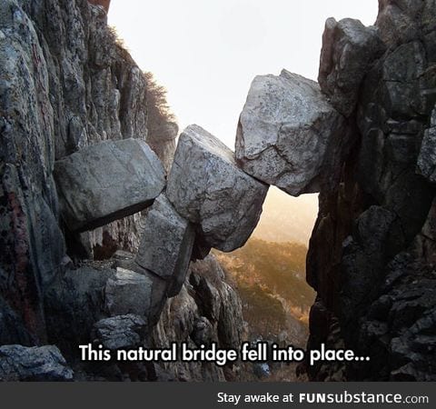 A majestic natural bridge