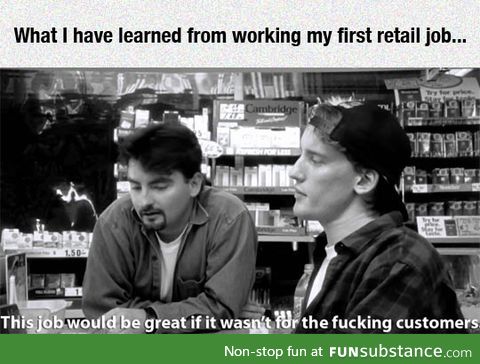 Retail job lessons