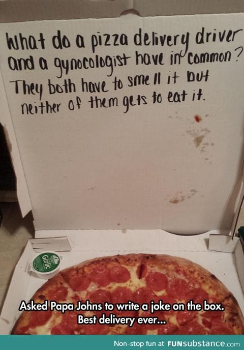 Pizza box joke