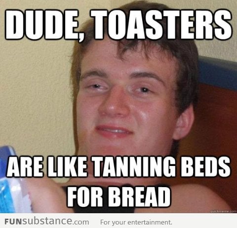 Tanning beds for bread