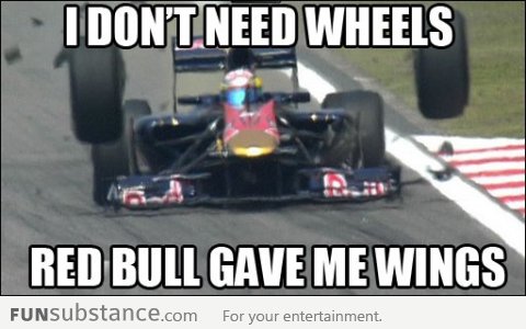 With Red Bull, no wheels needed