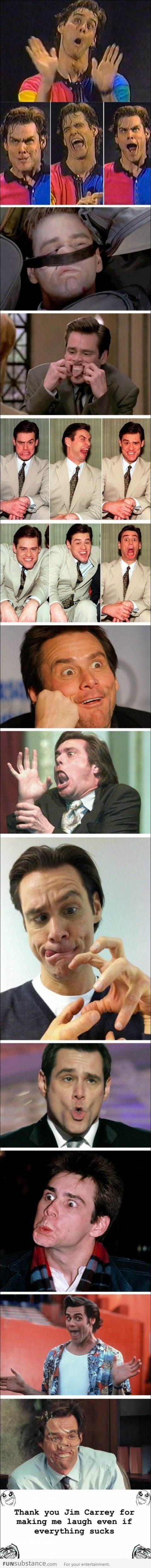 The Many Faces Of Jim Carrey