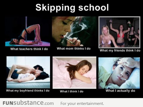 What others think when I skip school