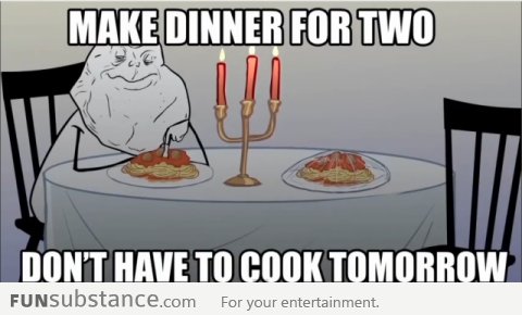 Forever Alone Dinner For Two