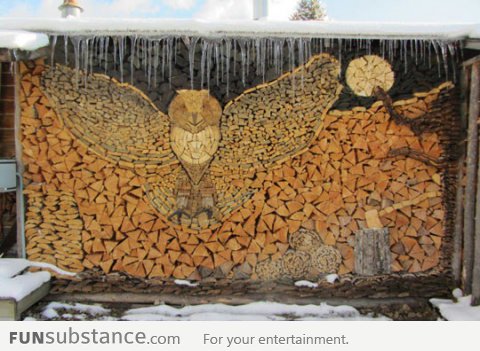 Wood Pile Art