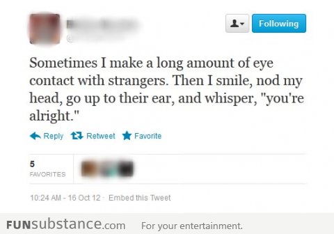 The best kind of eye contact