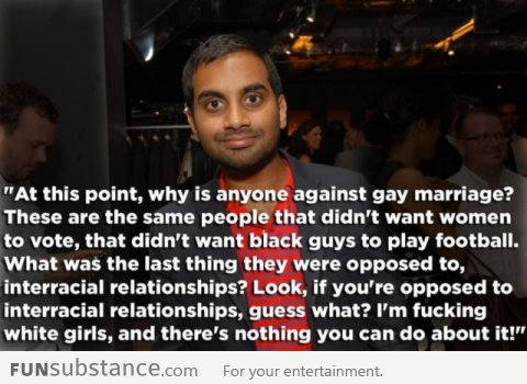 Aziz Ansari on Gay Marriage