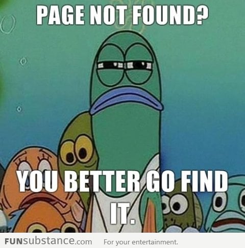 When my browser says "page not found"