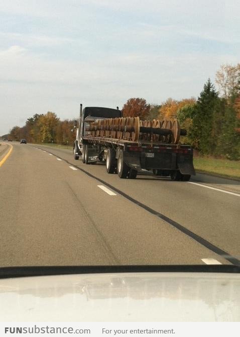 Movies have taught me never drive behind this truck