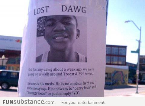 Lost my dawg