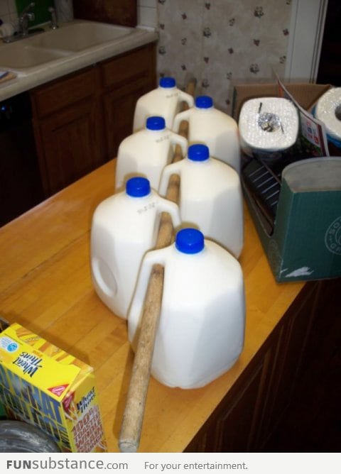 Bringing in milk like a boss