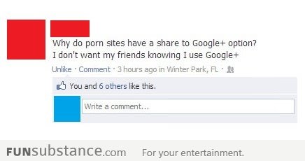 p*rn sites with Google+