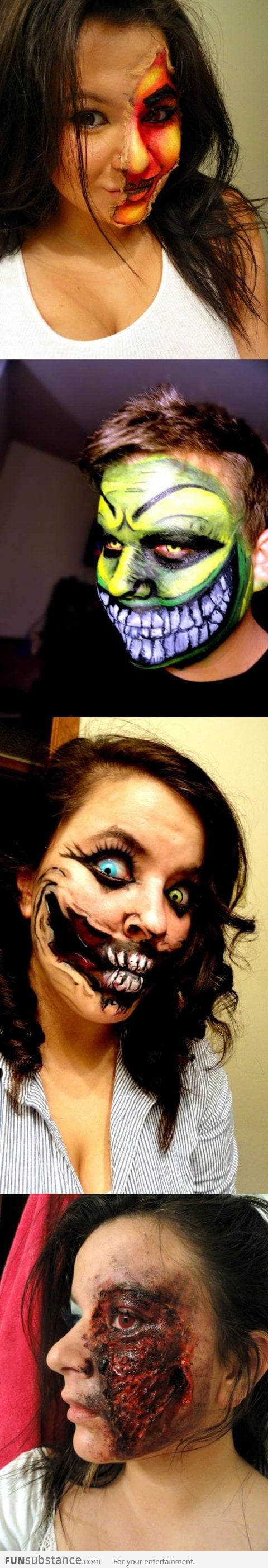 Freaky Face Paintings for Halloween