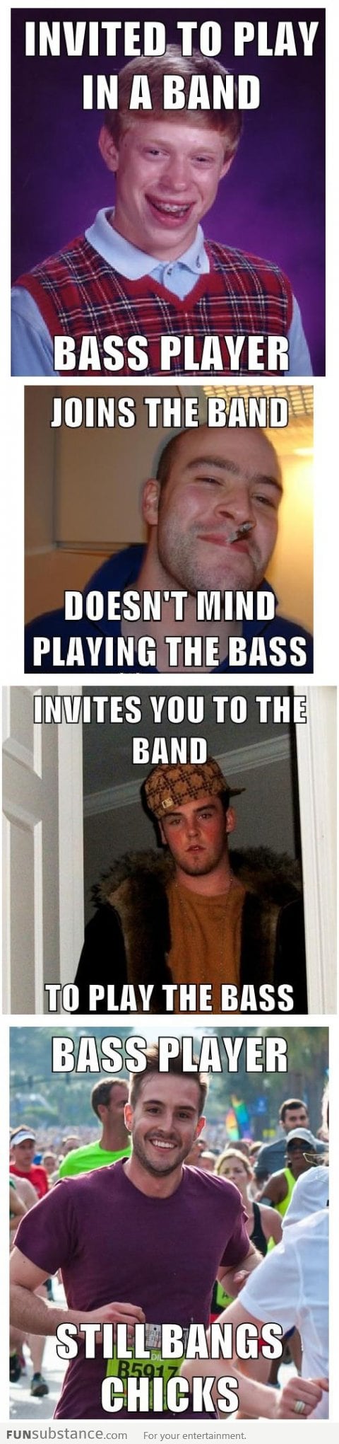 The hard life of bass players