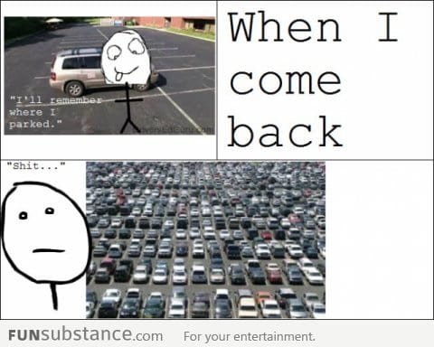 Everytime I park my car