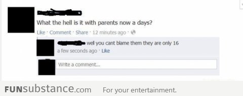 Can't blame parents these days