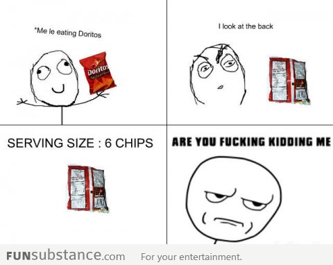 Doritos serving size