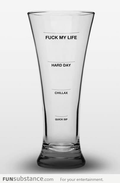 Cool drinking glass