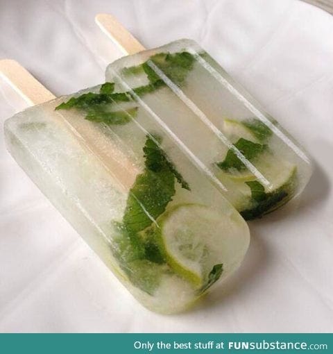 Mojito popsicles