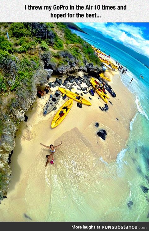 Aerial selfie mode