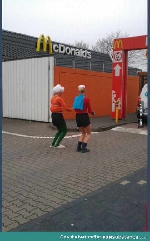 Drive thru with the invisible boat mobile