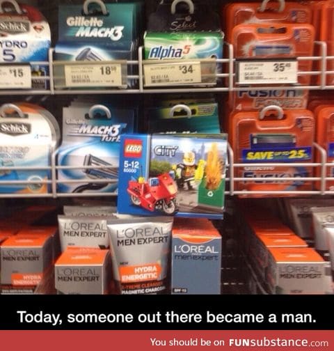 Someone became a man