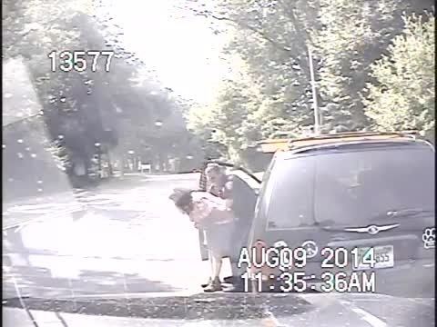 Cop in Kalamazoo, MI saves a woman choking during a traffic stop.