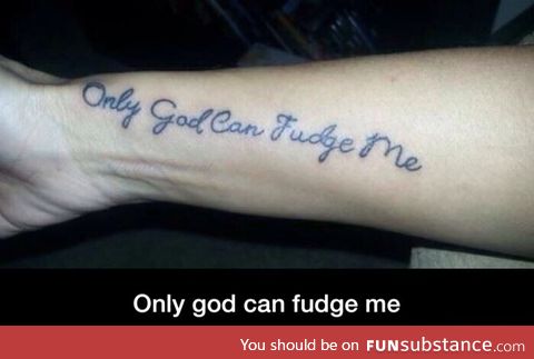 Don't fudge me