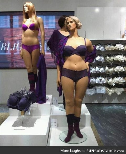 Swedish mannequins have different shaped models