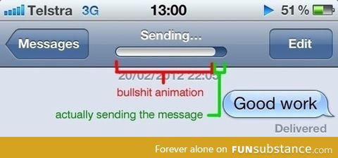 iPhone's message logic