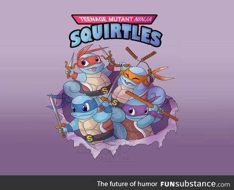 teenage mutant ninja squirtles