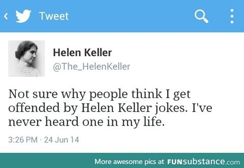 Helen Keller joke