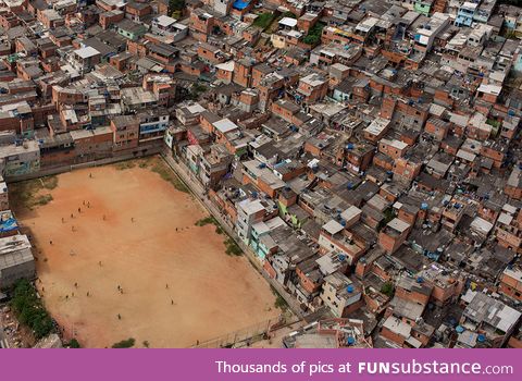 A soccer field in Brazil