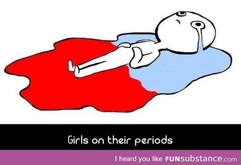 Girl on period