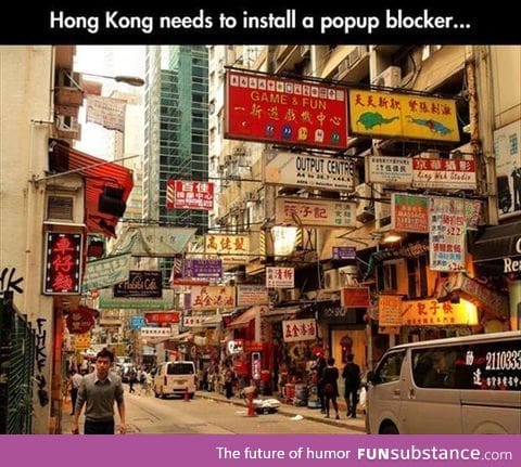 Hong Kong needs a pop-up blocker