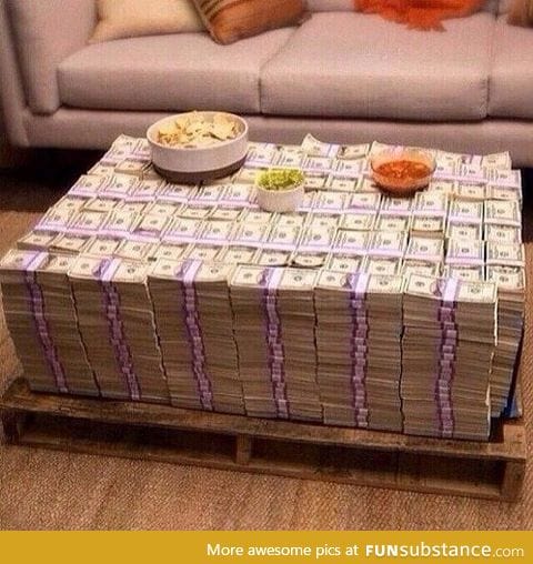 I couldn't afford a table