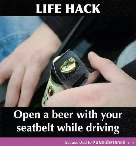 Beer opening life hack