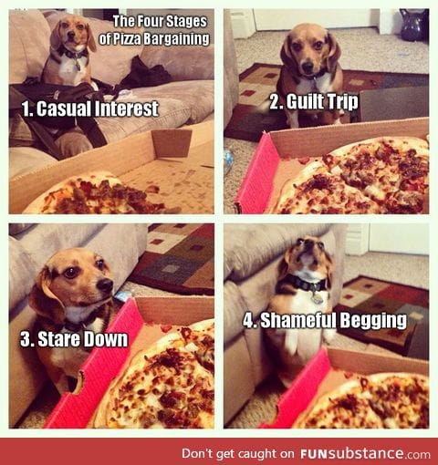 The 4 Stages of Pizza Bargaining