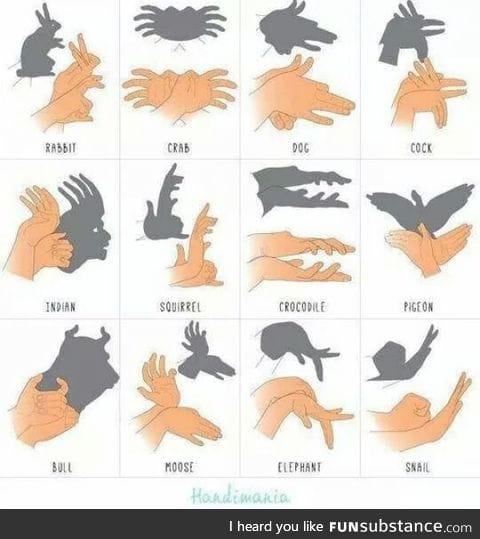 Shadow puppet like a boss