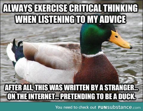 Advice duck