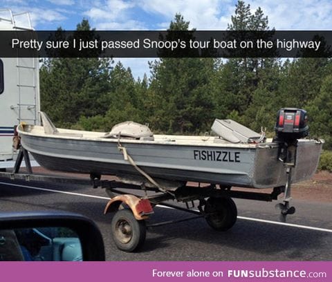 Snoop's tour boat