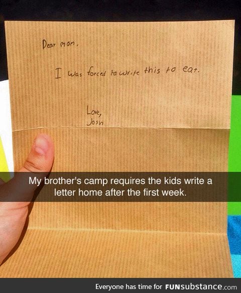 Camp letters
