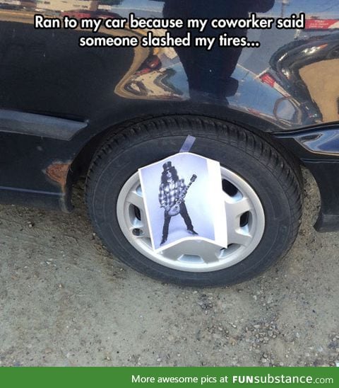 What kind of person slashes someone's tires