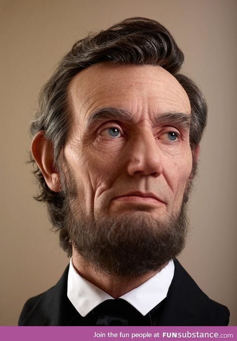 A Shockingly Realistic Sculpture of Abraham Lincoln by artist Kazuhiro Tsuji