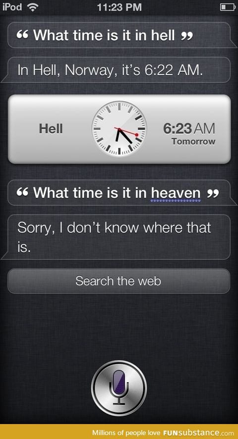 Siri finds hell on earth