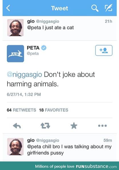 PETA get your shit together