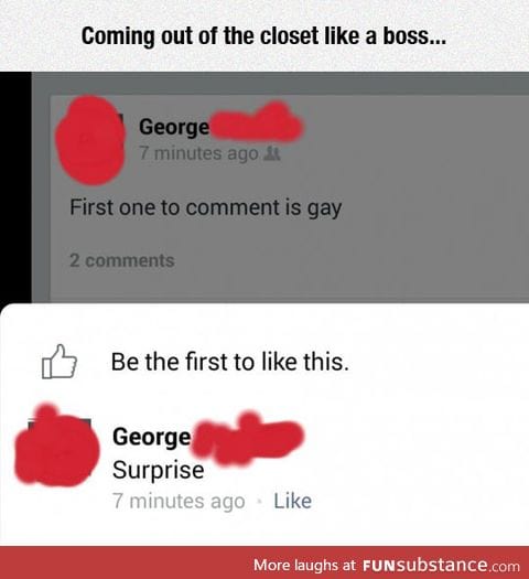 The proper way to come out of the closet